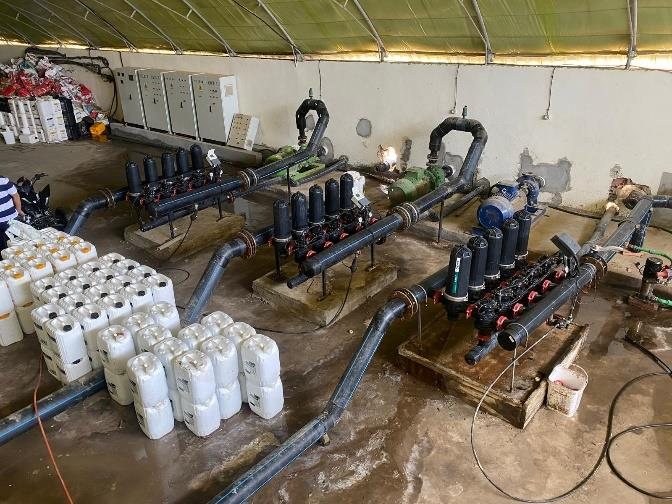 La stazione di pompaggio e filtrazione, dove è stato installato Water Vital®.